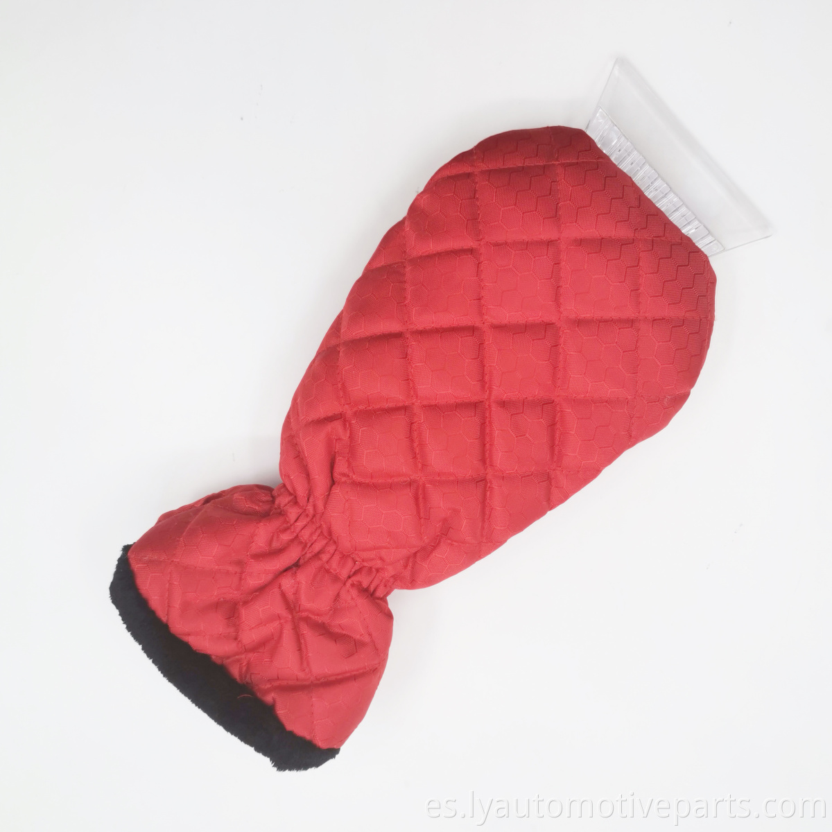 Waterproof Ice Scraper Mitt Snow Remover with Lined of Thick Fleece for Car Windshield